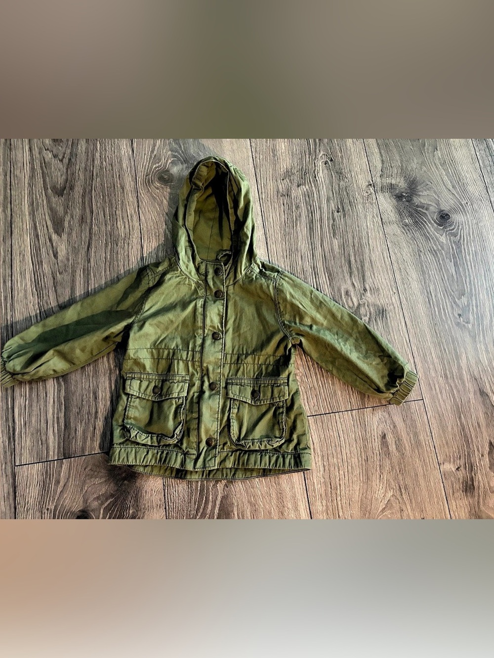 Old Navy Utility Jacket for Toddler Hooded Green Jacket Size 2T